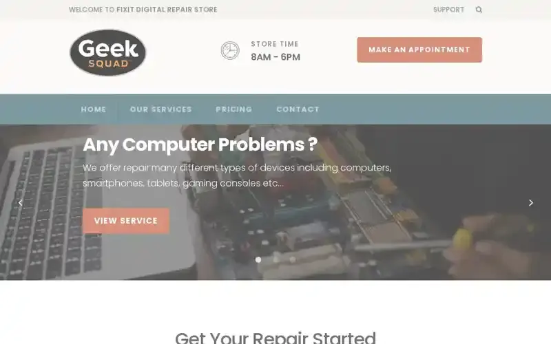 Geek Squad: Digital Repair Service Portal