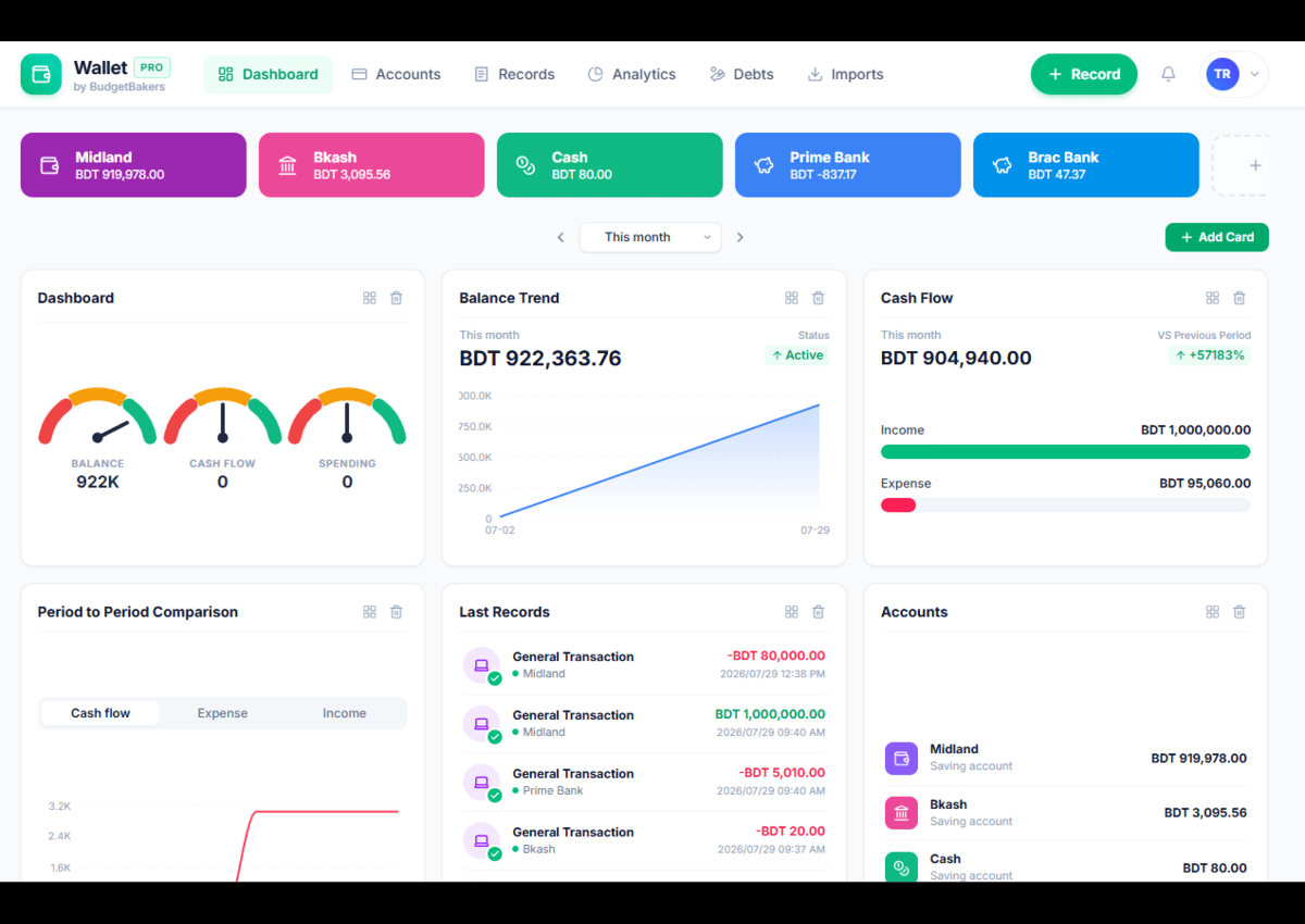 Wallet PRO: Advanced Personal Finance & Accounting Platform